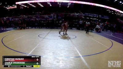 3A 113 lbs Champ. Round 1 - Christian Vazquez, Doral Academy vs Charlie Smiarowski, Riverdale