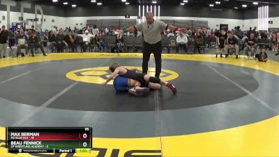 95 lbs 2nd Wrestleback (8 Team) - Beau Fennick, CP Wrestling Academy vs Max Berman, M2 Blue (NJ)