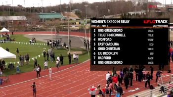 Women's 4x400m Relay, Heat 6