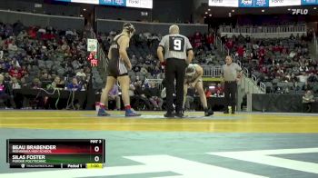 157 lbs 5th Place Match - Beau Brabender, Mishawaka High School vs Silas Foster, Purdue Polytechnic