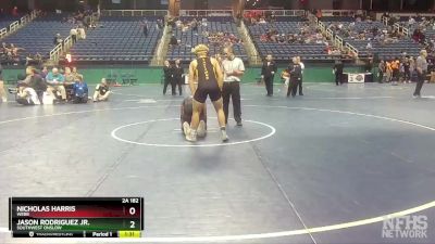 2A 182 lbs Semifinal - Jason Rodriguez Jr., Southwest Onslow vs Nicholas Harris, Webb