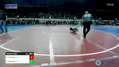 80 lbs Quarterfinal - Tripp Hardison, Verdigris Youth Wrestling vs Everette Coalson, Weatherford Youth Wrestling