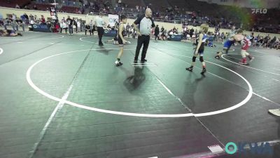 64 lbs Semifinal - Raytin Priddy, Noble Takedown Club vs Brayden Reeves, Wyandotte Youth Wrestling