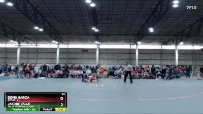 92 lbs Round 2 (4 Team) - JaKobe Valle, All IN Wrestling Academy vs Devin Garcia, Suples