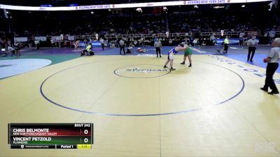 I-285 lbs Champ. Round 2 - Chris Belmonte, New Hartford/Saquoit Valley vs Vincent Petzold, Plainedge