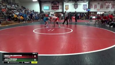 150 lbs Semifinal - Braylon Griffiths, Ottumwa vs Jack Stevens, Clear Creek-Amana