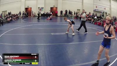 95 lbs Round 1 (6 Team) - Karson Wuebker, Iowa USA Blue vs Dean Senteney, Indiana Blue