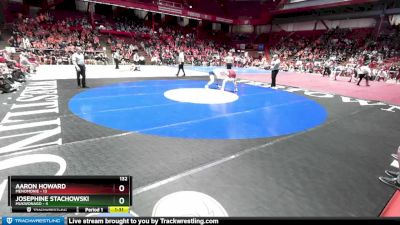 132 lbs D1 - Quarter-finals (fri 5:30 P.m.) - Josephine Stachowski, Mukwonago vs Aaron Howard, Menomonie