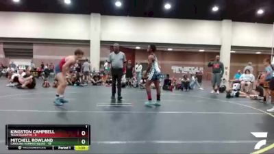 125 lbs Finals (8 Team) - Kingston Campbell, Team Palmetto vs Mitchell Rowland, Carolina Hammer Squad