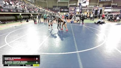 G176-187 lbs Round 3 - Kadyn Schuman, North Dakota vs EliAnna Santos-Banks, Iron County Wrestling Academy