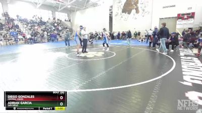 162 Boys Cons. Round 2 - Diego Gonzales, Central Union vs Adrian Garcia, San Diego