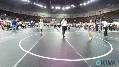 110 lbs Consi Of 8 #2 - Marlaina Jamison, Bristow Youth Wrestling vs Sebastian Clinkenbeard, R.A.W.