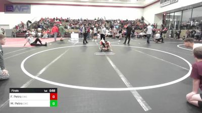 55 lbs Final - Frank Petro, Cowboy Wrestling Club vs Michael Petro, Cowboy Wrestling Club