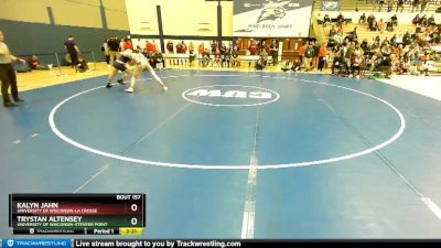 184 lbs Quarterfinal - Trystan Altensey, University Of Wisconsin-Stevens Point vs Kalyn Jahn, University Of Wisconsin-La Crosse