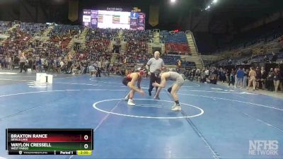 170 lbs Champ. Round 1 - Waylon Cressell, West Fargo vs Braxton Rance, Devils Lake