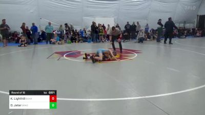 70 lbs Round Of 16 - Kayden Lighthill, Bunker Hill vs Owen Jeter, Bradford