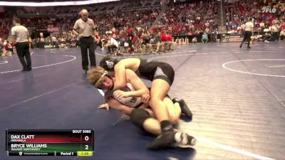 3A-175 lbs Champ. Round 1 - Bryce Williams, Waukee Northwest vs Dax Clatt, Indianola