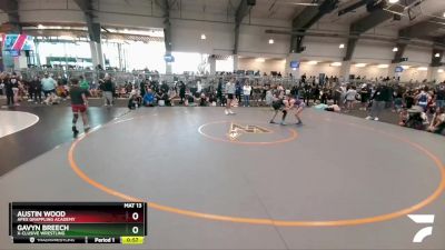 110 lbs Cons. Round 1 - Gavyn Breech, X-CLUSIVE Wrestling vs Austin Wood, Apex Grappling Academy