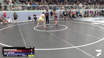 182 lbs Round 1 - Dalton Buffas, Baranof Bruins Wrestling Club vs Ole Watson, Anchorage Youth Wrestling Academy