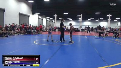 71 lbs Semis & 1st Wrestleback (8 Team) - Travon Cleveland, North Carolina vs Samuel Martin, Texas