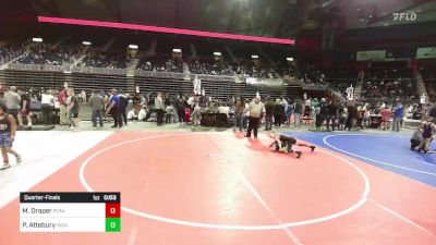 81 lbs Quarterfinal - Mason Draper, Peak vs Payson Attebury, High Kaliber