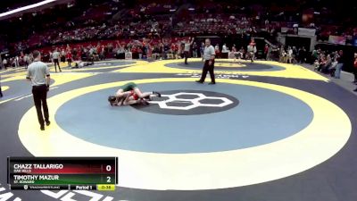 D1-106 lbs Cons. Round 1 - Chazz Tallarigo, Oak Hills vs Timothy Mazur, St. Edward