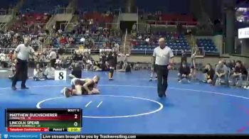 126 lbs Placement Matches - Matthew Duchscherer, Carrington vs Lincoln Spear, Kenmare-Bowbells