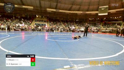 52 lbs Consi Of 16 #1 - Tatum Riksen, Randall Youth Wrestling Club vs Renadlo Rodriguez-Spencer, Hammer Time Wrestling Academy