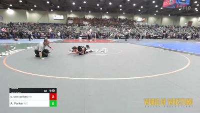 80 lbs Round Of 16 - Sonny Cervantes, RedWave Wrestling vs Austin Parker, Aniciete Training Club