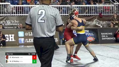 174 lbs Quarterfinal - Brandon Womack, Cornell vs Michael O'Malley, Drexel