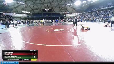 215 lbs Quarterfinal - Eli Anderson, Moses Lake Wrestling Club vs Liam Taft, Washington