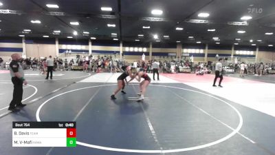 145 lbs Consi Of 4 - Berlyn Davis, Team Thunder vs Malie Vickery-Mafi, Hawaii Island WC