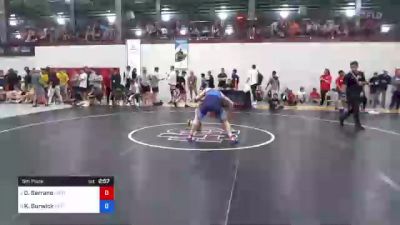 61 kg 5th Place - Dominick Serrano, Northern Colorado Wrestling Club vs Kyle Burwick, Hettinger Wrestling Club