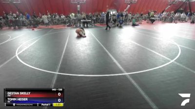 136 lbs Quarterfinal - Destan Skelly, MN vs Tomm Heiser, WI