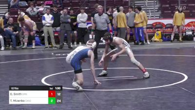 107 lbs Qtr-finals - Gus Smith, Spring Ford vs Tanner Mizenko, Canon Mcmillan