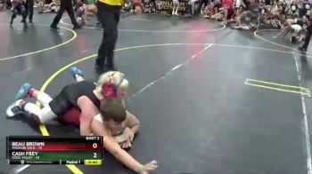 112 lbs Round 1 (6 Team) - Beau Brown, Missouri Gold vs Cash Frey, Steel Valley