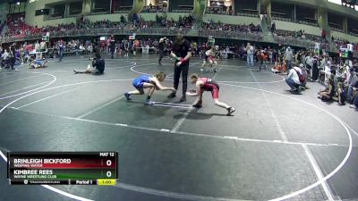 89 lbs Quarterfinal - Brinleigh Bickford, Weeping Water vs Kimbree Rees, Wayne Wrestling Club