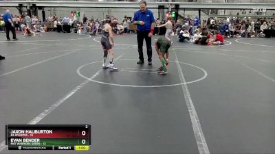 60 lbs Round 2 (4 Team) - Evan Bender, Mat Warriors Green vs Jaxon Haliburton, 84 Athletes