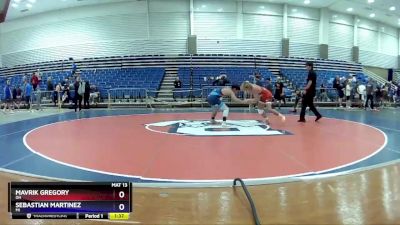 160 lbs Quarterfinal - Mavrik Gregory, OH vs Sebastian Martinez, MI