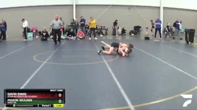 97 lbs Cons. Semi - Mason Giuliani, Nova WC vs Gavin Ennis, Scanlan Wrestling Academy