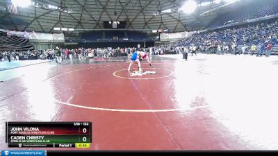 132 lbs Cons. Round 2 - Caden Christy, Steelclaw Wrestling Club vs John Vilona, Port Angeles Wrestling Club