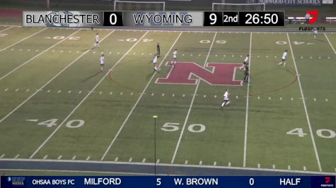 Replay: Wyoming vs Blanchester | Oct 19 @ 7 PM