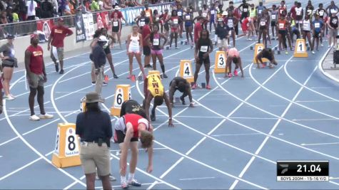 Youth Boys' 200m Championship, Semi-Finals 4 - Age 15-16