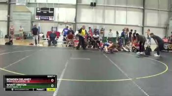 130 lbs Round 2 (6 Team) - Bowden Delaney, American Gladiators vs Wyatt Hinton, Death Squad