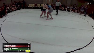 193 lbs Round 3 (8 Team) - Brooklyn Graham, Team Iowa vs ALLISON KONRAD, South Dakota Lightning