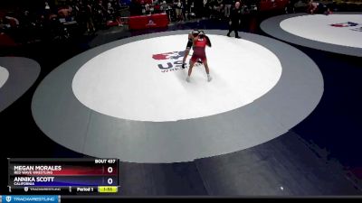 112 lbs Cons. Round 2 - Megan Morales, Red Wave Wrestling vs Annika Scott, California