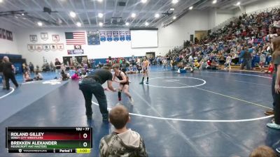 77 lbs 1st Place Match - Brekken Alexander, Moorcroft Mat Masters vs Roland Gilley, Windy City Wrestlers