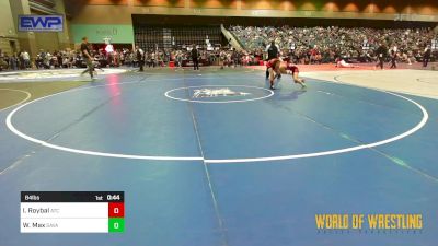 84 lbs Consi Of 16 #2 - Israel Roybal, Aniciete Training Club vs William Max, Savage House Wrestling Club