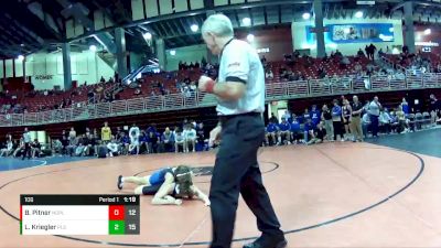 106 lbs Round 1 (3 Team) - Brody Pitner, North Platte vs Leo Kriegler, Papillion-LaVista South