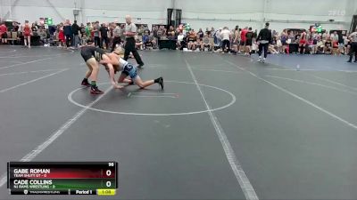 98 lbs Round 1 (8 Team) - Gabe Roman, Team Shutt GT vs Cade Collins, NJ Rams Wrestling